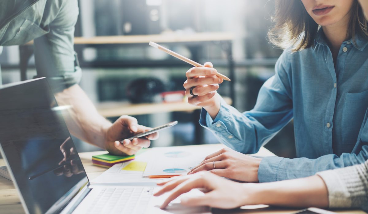 People working in Office IT